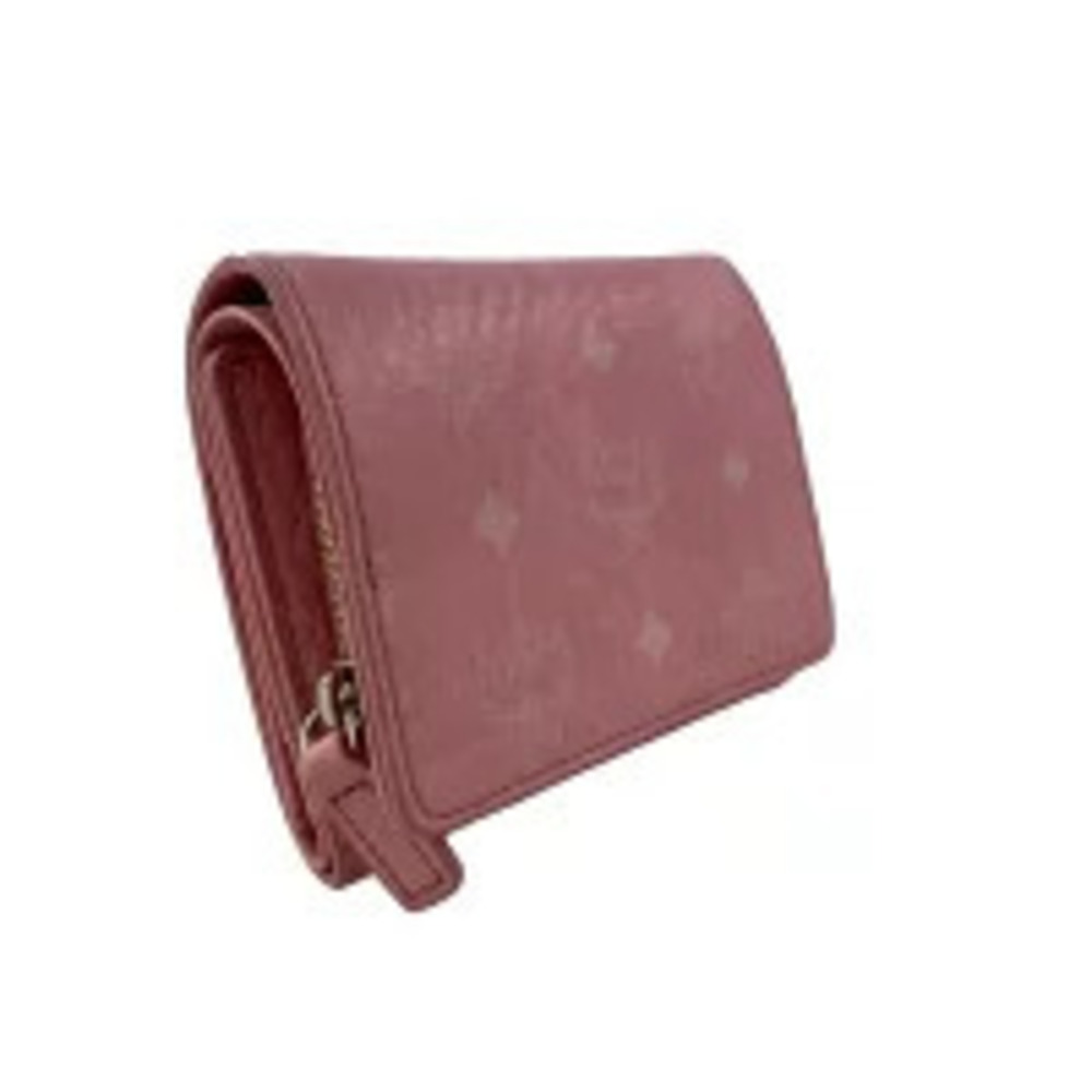 Mcm Compact Wallet Visetos Pink Qb